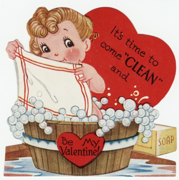 1955 - It's Time To Come "Clean" and Be My Valentine!